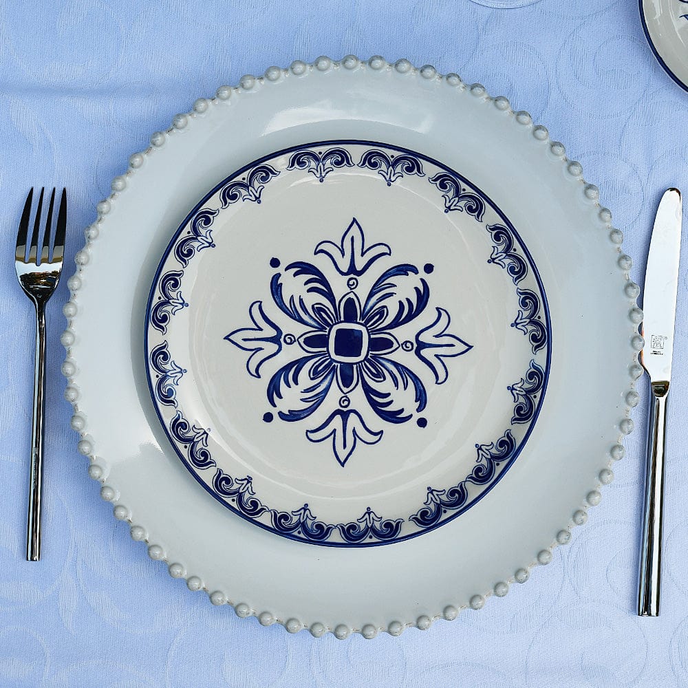 Assiette en céramique motifs azulejos version 2 Assiette en céramique "Floral" - 20cm