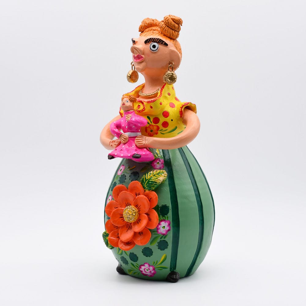 Boneca Minhota I Statuette en terre I Art naïf portugais Boneca Minhota 40cm - Prazeres Côta