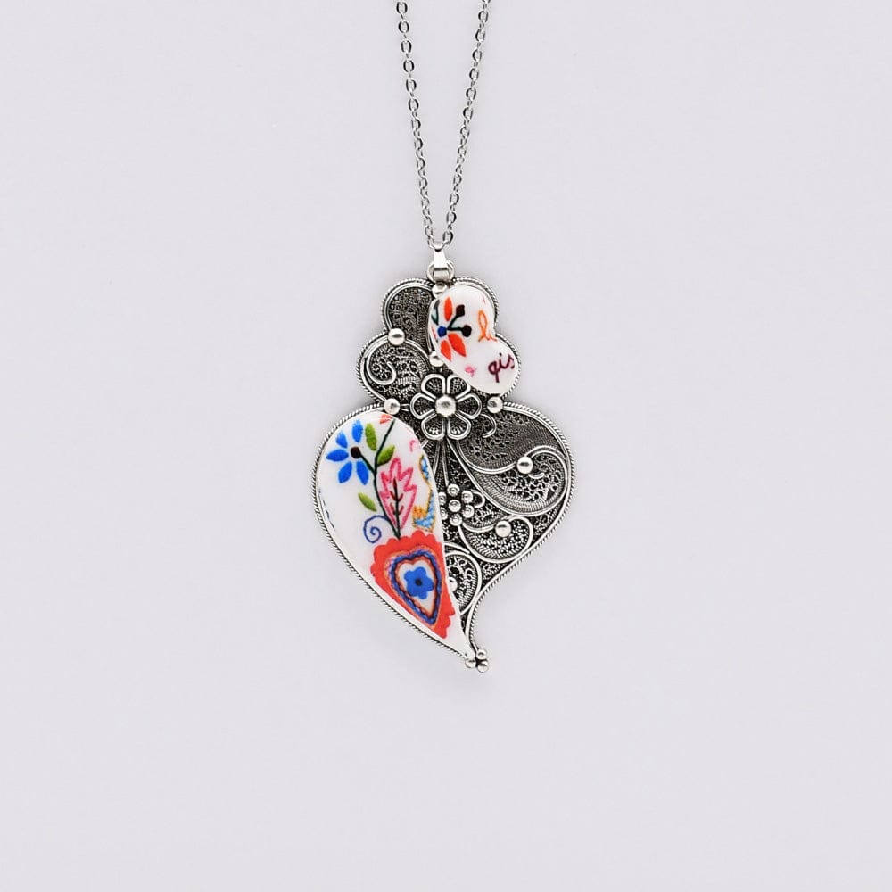 Collier portugais Coeur de Viana I Bijoux fantaisie portugais Collier "Namorados"