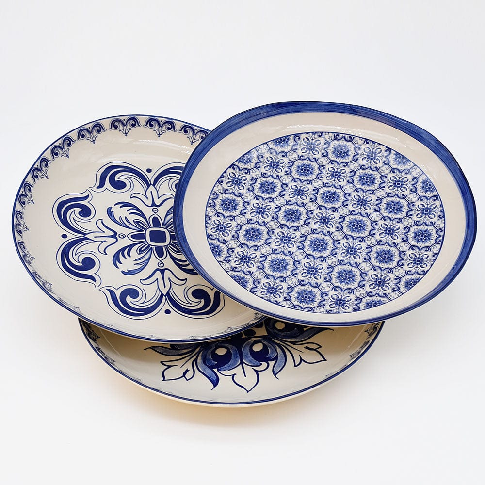 Grande assiette en céramique motifs azulejos version 1 Assiette en céramique "Brasão" - 27cm