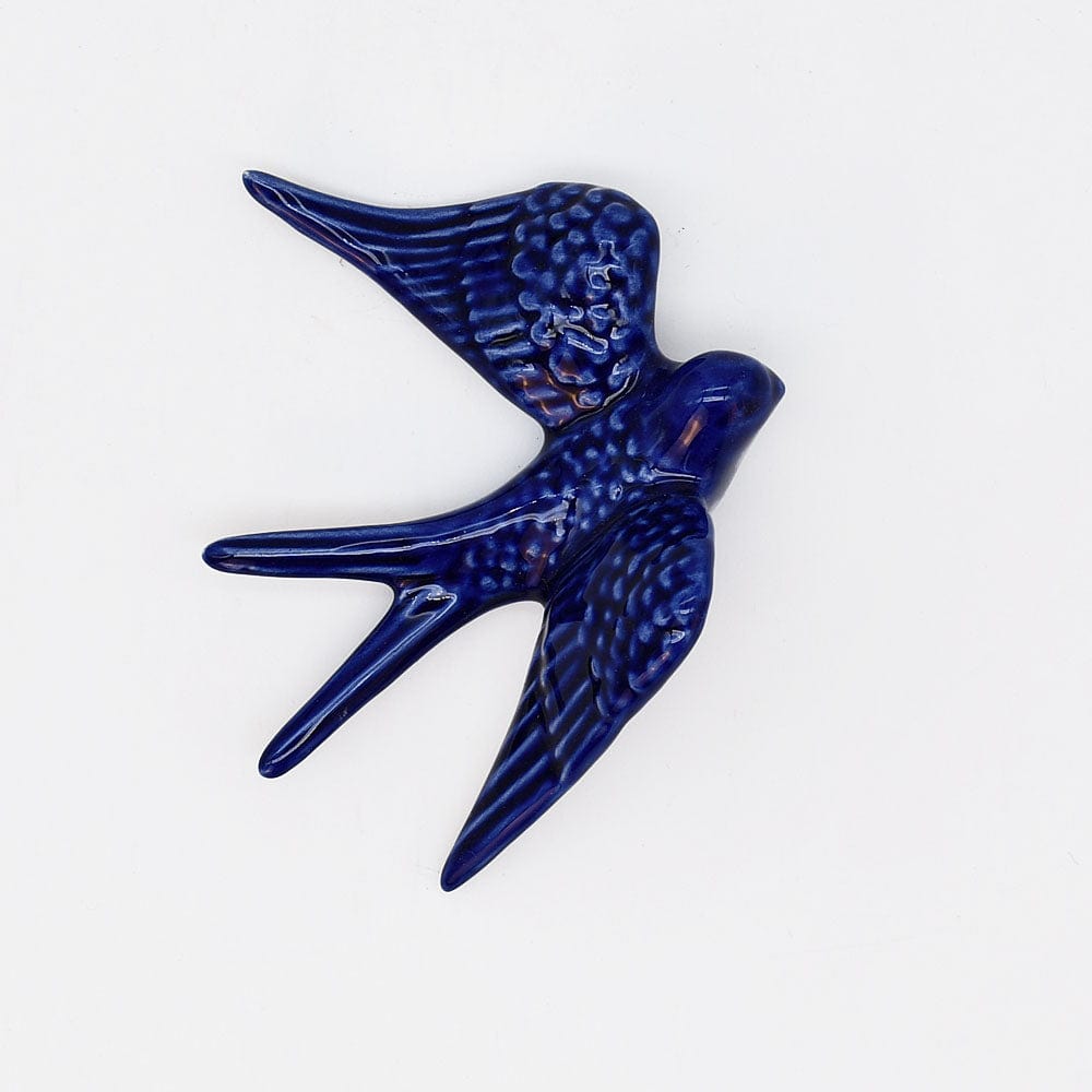 Hirondelle portugaise traditionnelle en céramique I 15 couleurs  Petite hirondelle en céramique 11cm - 20 couleurs Bleu cobalt