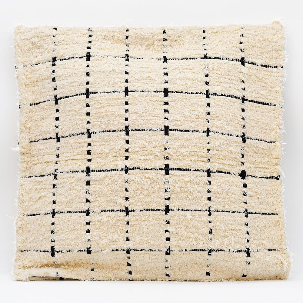 Housse de coussin contemporaine et naturelle Housse de coussin en fibres recyclées "Mara"