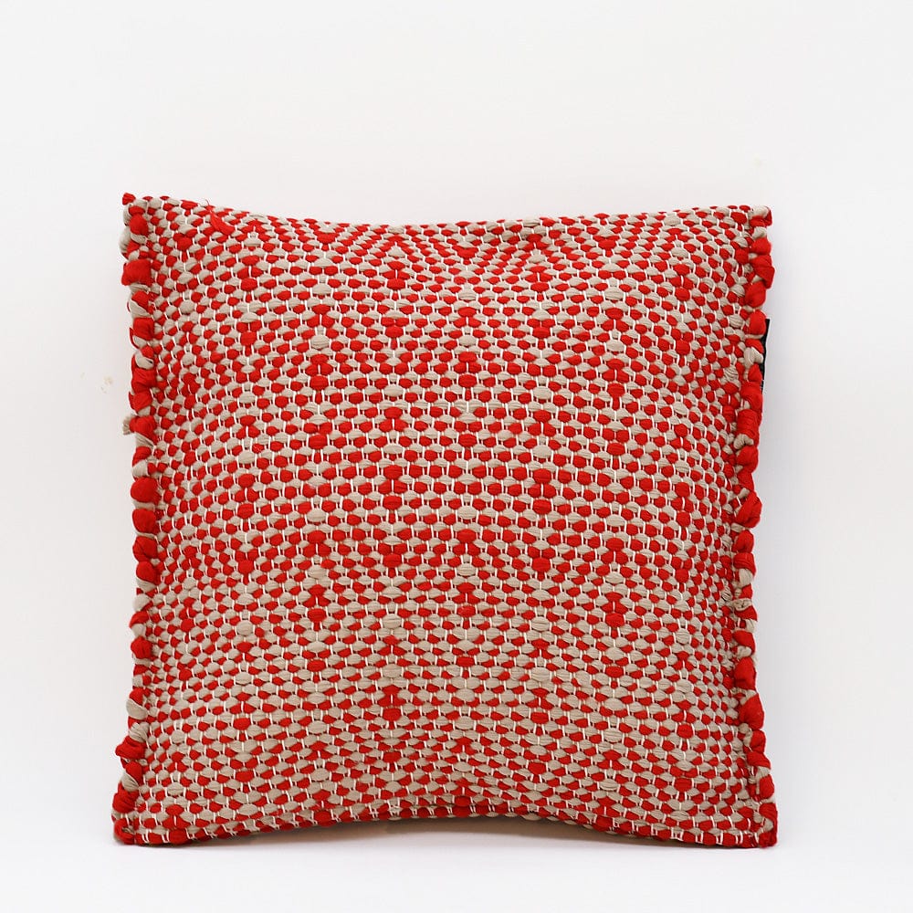 Housse de coussin rouge en fibres recyclées écoresponsable Housse de coussin en fibres recyclées - Rouge