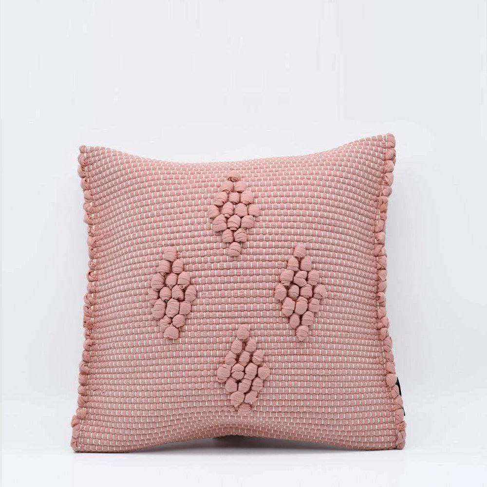 Housse de coussin "Tapete de Trapo" Rose Housse de coussin 40x40 "Tapete de Trapo" - Rose