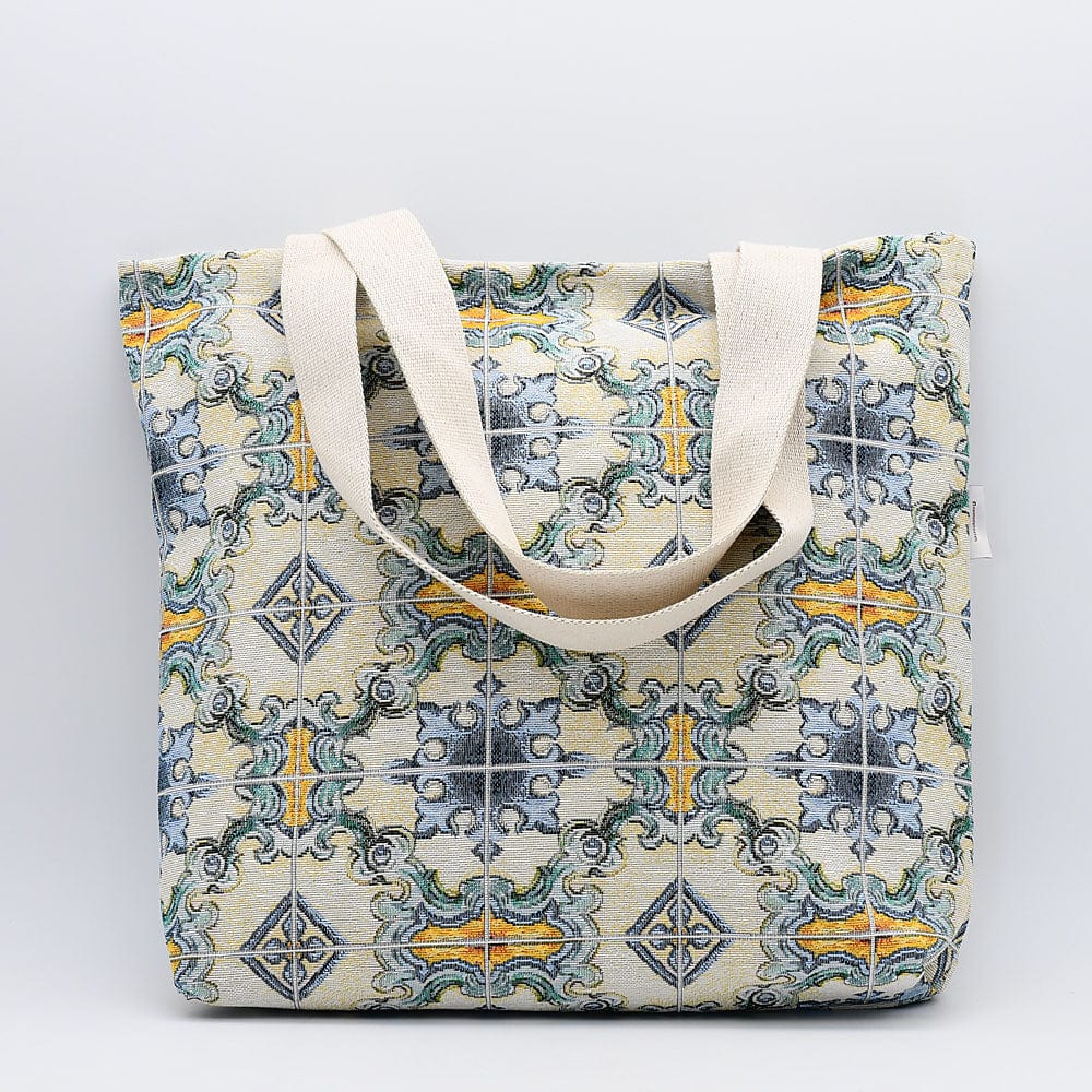 Tote bag portugais avec illustrations azulejos Tote bag "Azulejos"