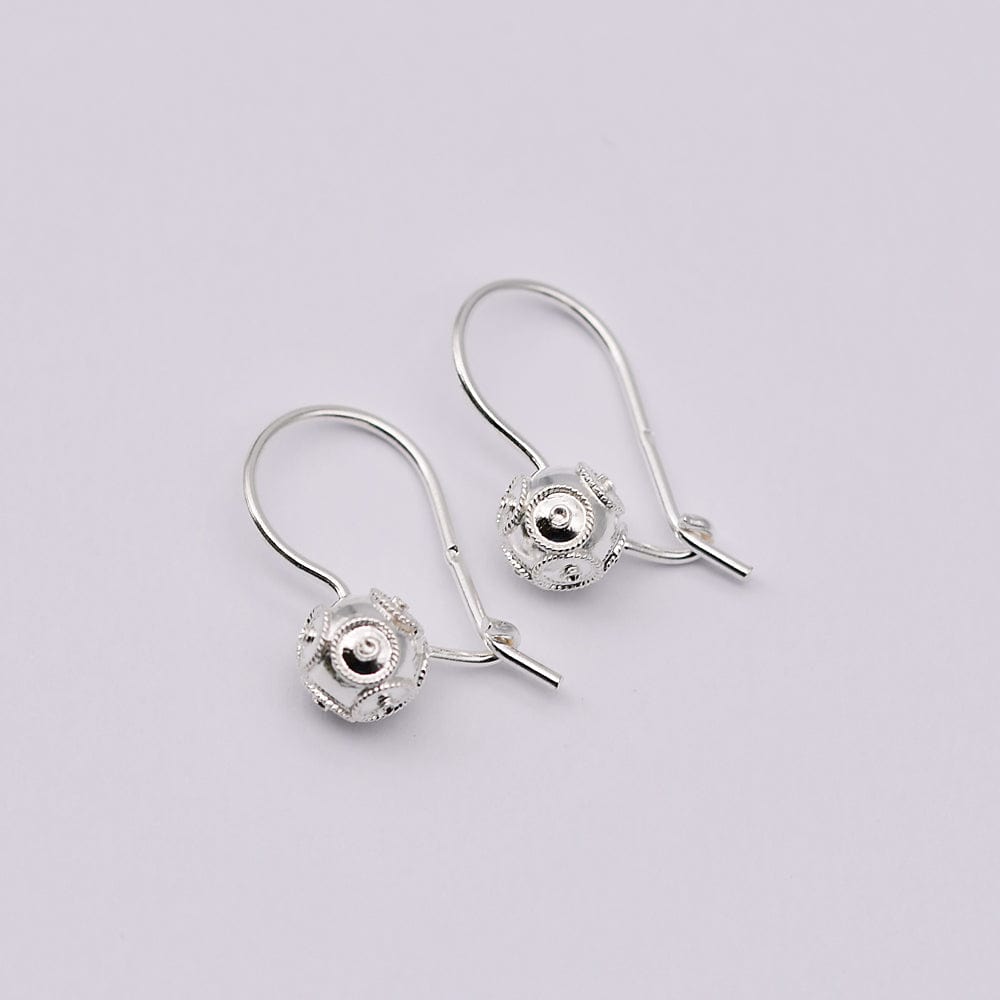 Boucles d'oreille en filigrane d'argent doré I Vente de bijoux argent #Conta de Viana I Boucles d'oreille en argent