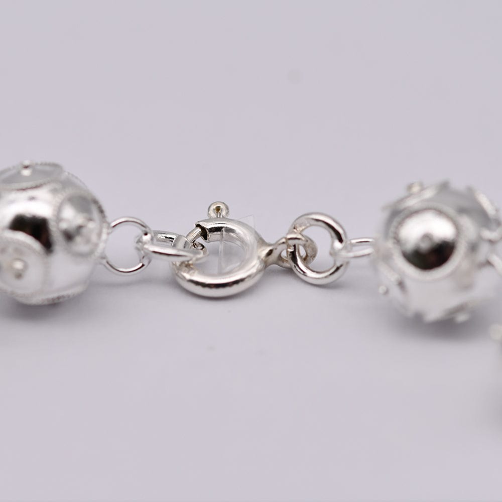 Boucles d'oreille en filigrane d'argent doré I Vente de bijoux argent #Conta de Viana I Bracelet en argent