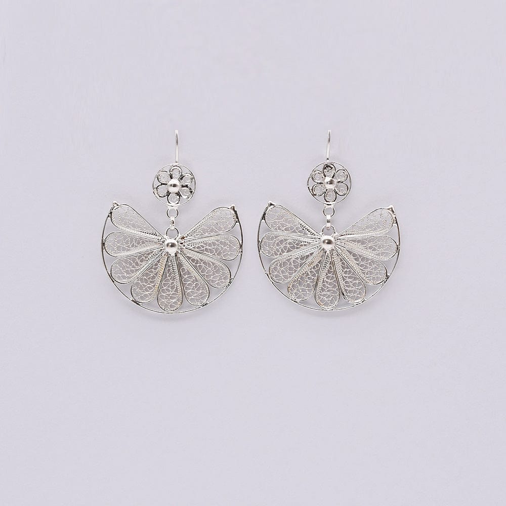 Boucles d'oreille en filigrane d'argent I Vente bijoux argent Alcance I Boucles d'oreille en argent