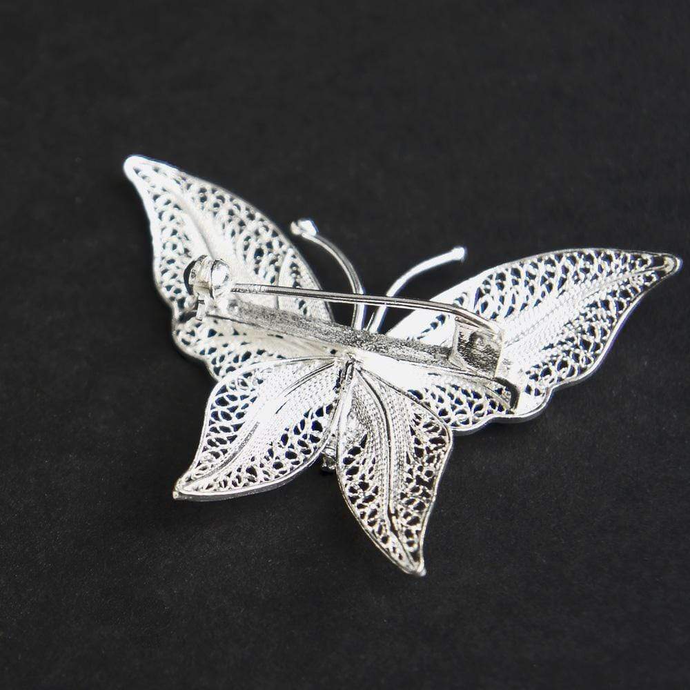 Broche en filigrane d'argent I Argent sterling 925/1000e Broche en filigrane d'argent "Borboleta"