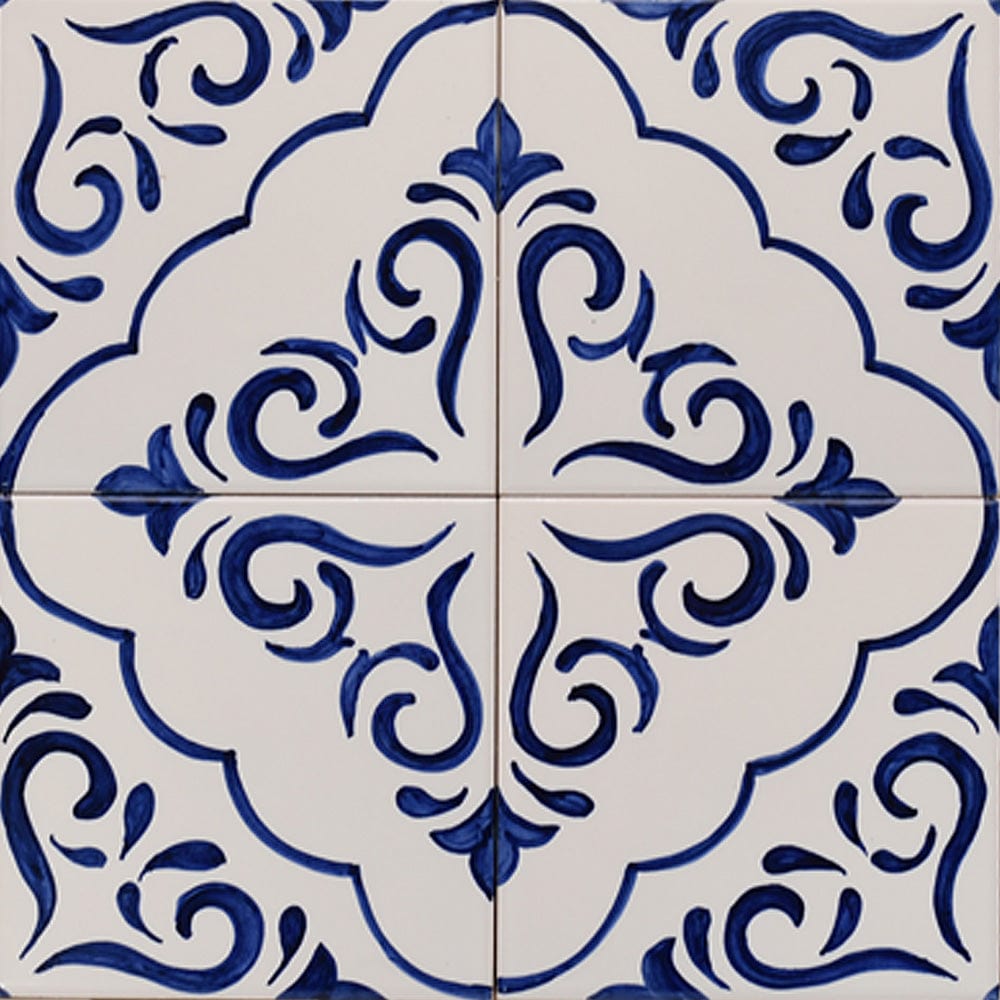 Fresque d'azulejos portugais peinte à la main Fresque d'azulejos 30x30cm