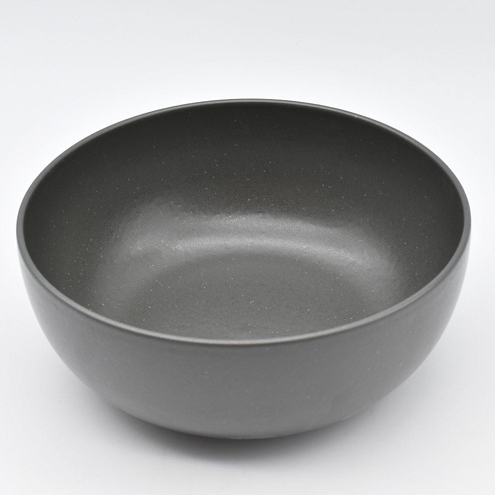 Grand plat en grès anthracite I Vaisselle portugaise #DRAFT Saladier en grès “Pacifica" Anthracite - 32cm