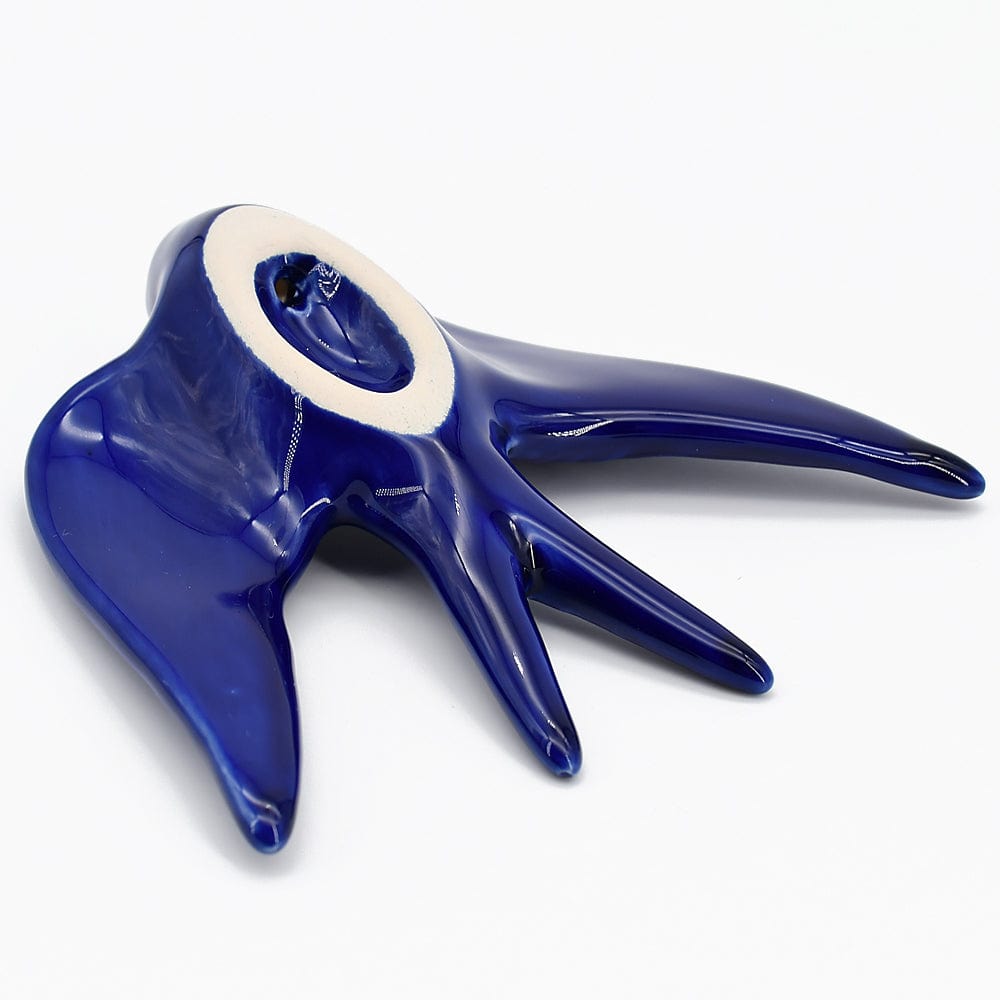 Hirondelle murale en céramique bleu cobalt du Portugal Hirondelle en céramique - Bleu cobalt