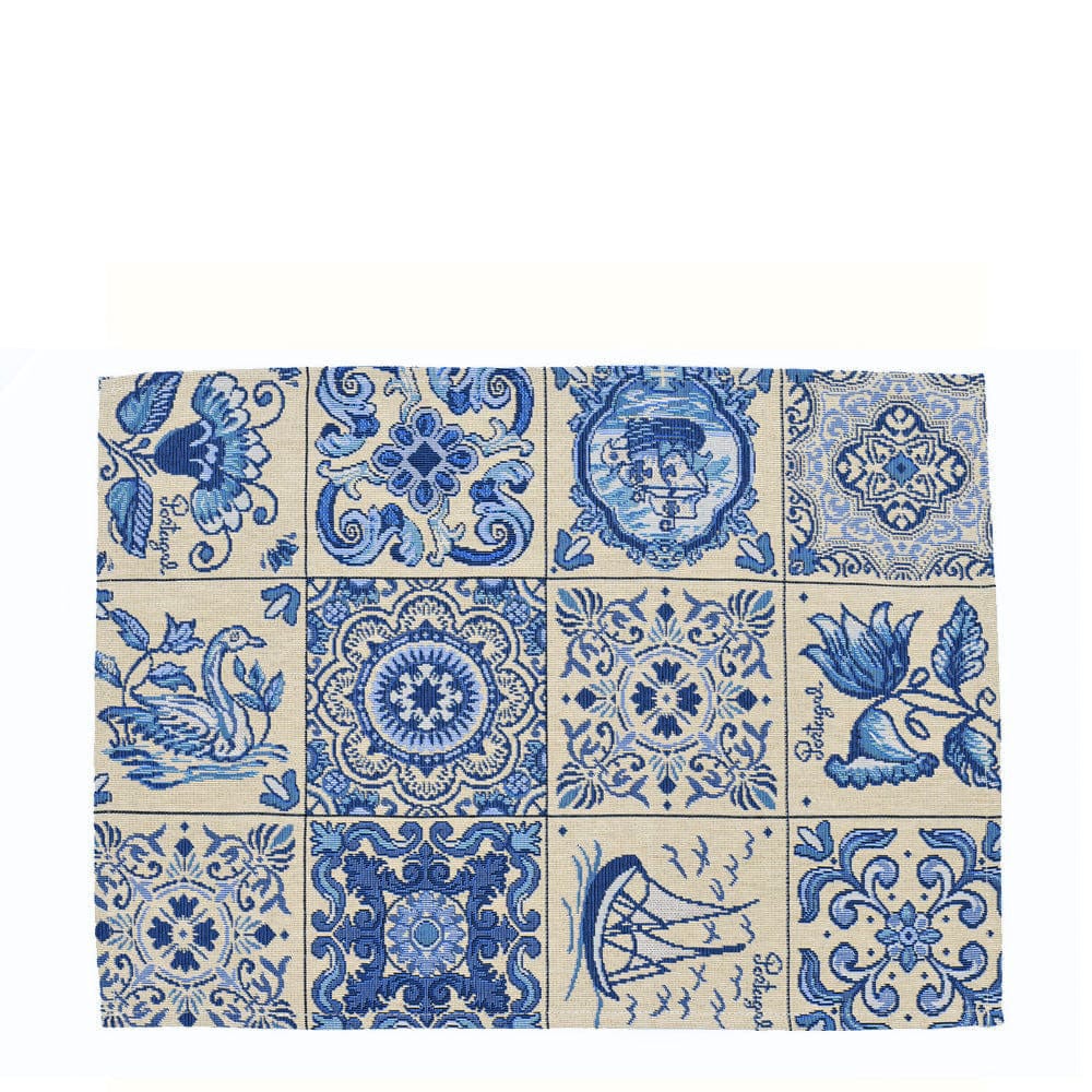 Lot de 2 Set de table Azulejos en tissu Set de table "Azulejos" - Lot de 2