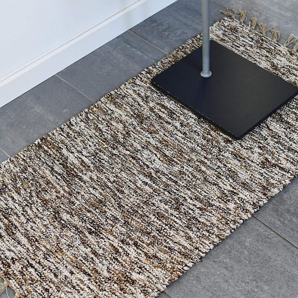 Tapis artisanal beige moucheté I Tapis artisanal portugais Tapis Artisanal - Beige moucheté