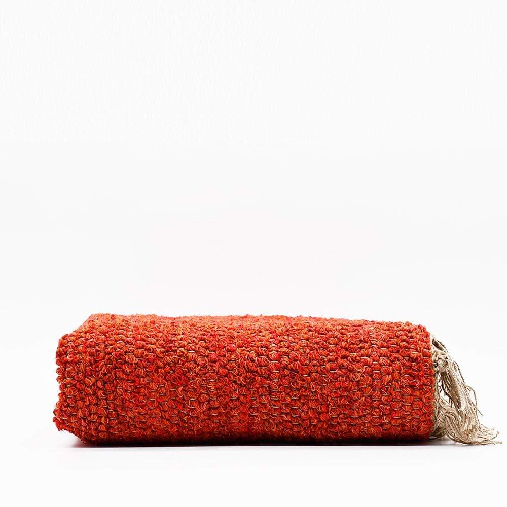 Tapis artisanal orange I Tapis artisanal portugais Tapis artisanal orange