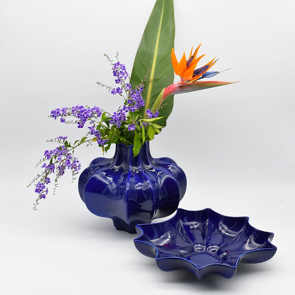 Vase en céramique - Bleu cobalt